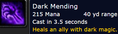 Dark Mending Tooltip