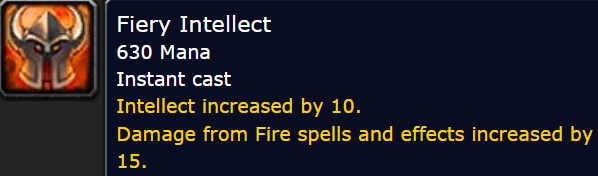 Fiery Intellect Tooltip