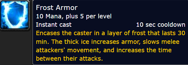 Frost Armor Tooltip