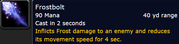 Frostbolt Tooltip