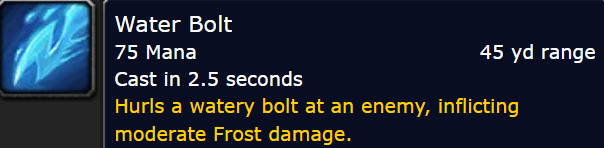 Water Bolt Tooltip